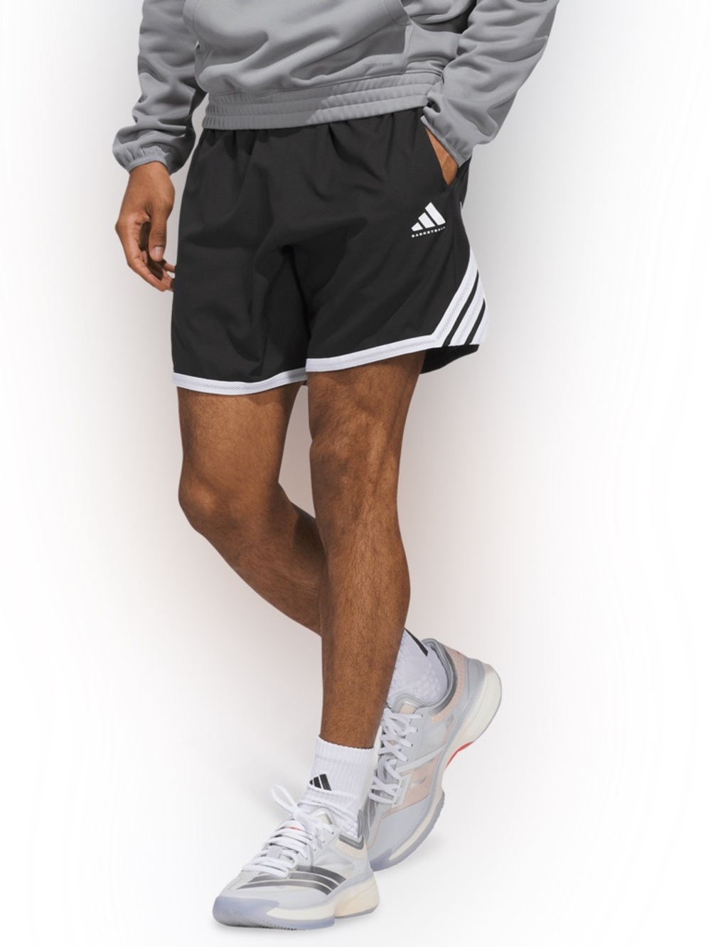 Adidas Mens Loose Fit Crazy Lite Athletic Running Sports Shorts Size Large